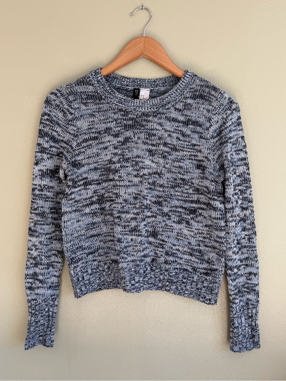 Crewneck Marled Blue Sweater Women’s Size XS